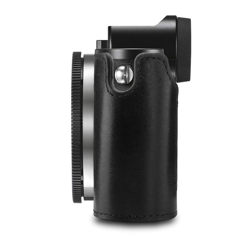 MegaGear Ever Ready Echtleder Kamera-Halbtasche mit Trageriemen für Leica CL