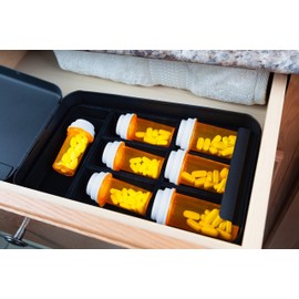 Medication Drawer Safe (Key Lock, 11-3/4" L x 7" W x 2-7/8" H)