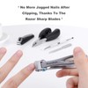 Norchan Large Nail Clippers Set, 5 Pcs Sharp Toenail and