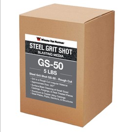 Steel Grit GS-50 - Rough Cut Shot - Sandblasting Media (5lbs)