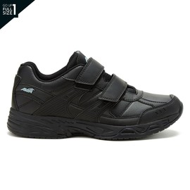 Avia AVI-Union II - Zapatos Antideslizantes con Velcro para Mujer, cómodos Zapatos de Seguridad para el Trabajo, enfermería, restaurantes y Caminar, Color Negro o Blanco, Negro/Gris Hierro, 8 US