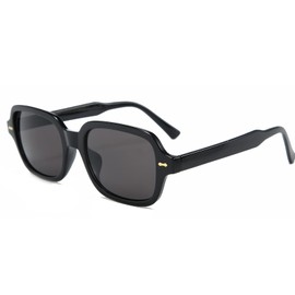OSAGAMA Vintage Retro Sunglasses for Women Men Fashion Square Large Sunglasses Fashion, black