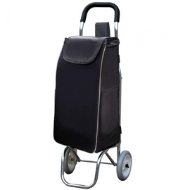 Milageto Shopping Cart Replacement Storage Bag Daily Bag Waterproof for Utility Cart Reusable Trolley Accessory Large Capacity, Black Thickened