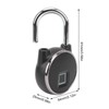 Smart Fingerprint Padlock Compact USB Charging Keyless Padlock for Home