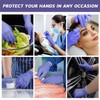 SUKKI Nitrile Disposable Gloves 5Mil,100 Pcs Heavy-Duty Exam Gloves, Latex-Free