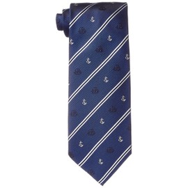 Fortuna Tokyo FT-T04 Men's Nishijin Woven Necktie, FT-T04, deep marine blue