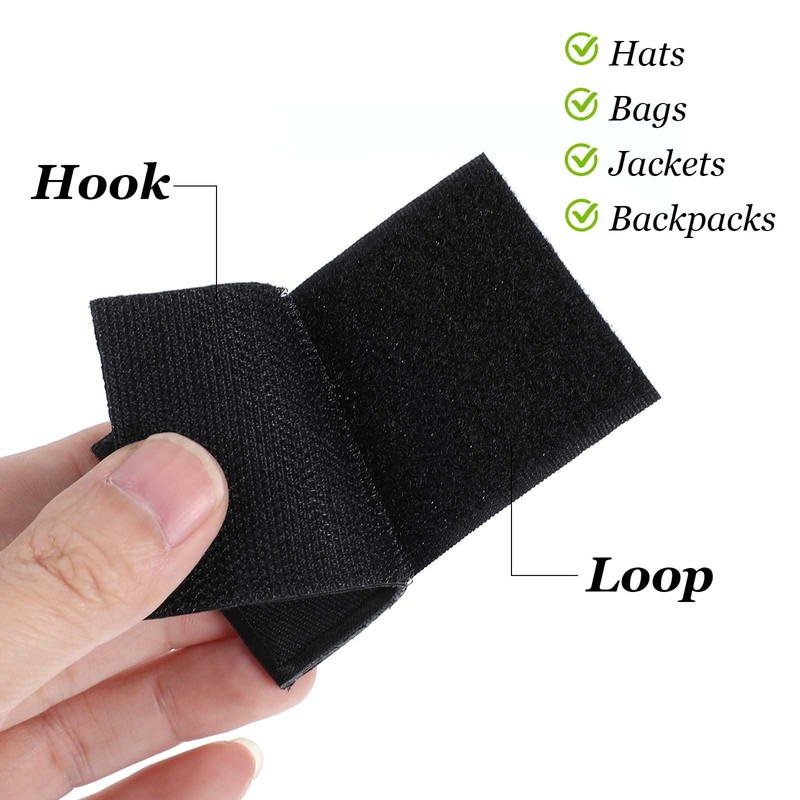 JIEYAO Reflective Safety Patches, Pack of 2 Reflector Patch Velcro