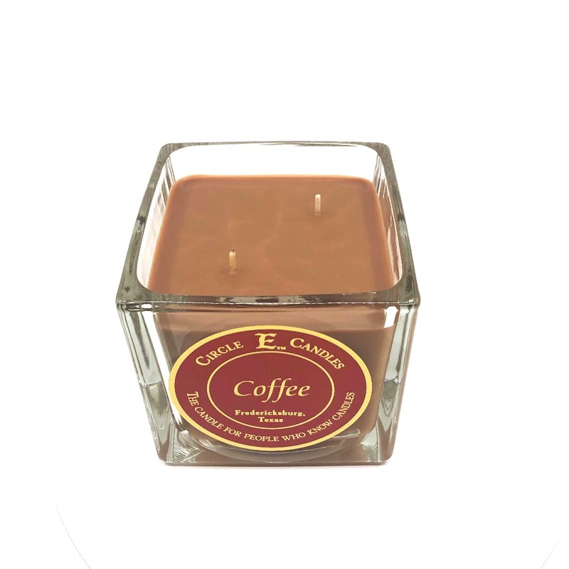 Circle E Candles, Coffee Scent, Medium Size Jar Candle, 22oz,