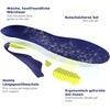 Bergal GelMotion 3 Einlegesohle für Arbeit Comfort Insole, Blue (Blau),