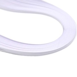 ODETOJOY White Quilling Paper 7mm Quilling Strips Quilling paper Set 52cm 120pc Quilling Papers White (7mm)