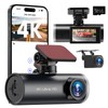 Dash Cam Front and Rear 4K+1080P, Built-in WiFi Dual Car