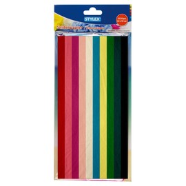 Stylex 46453 Tissue Paper, 50 x 70 cm, 20 Sheets Assorted in 10 Different Colours, Non-Waterproof, Bright Dying, Ideal for Crafts, Decorating and Packaging