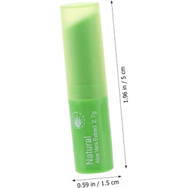 Bálsamo Labial Hidratante 3g para Labios Secos Extractos Vegetales Color Verde, Esencia de Plantas Naturales, Acabado Fresco y Brillo Ligero, para Mujeres, Labios Secos y Uso Diario