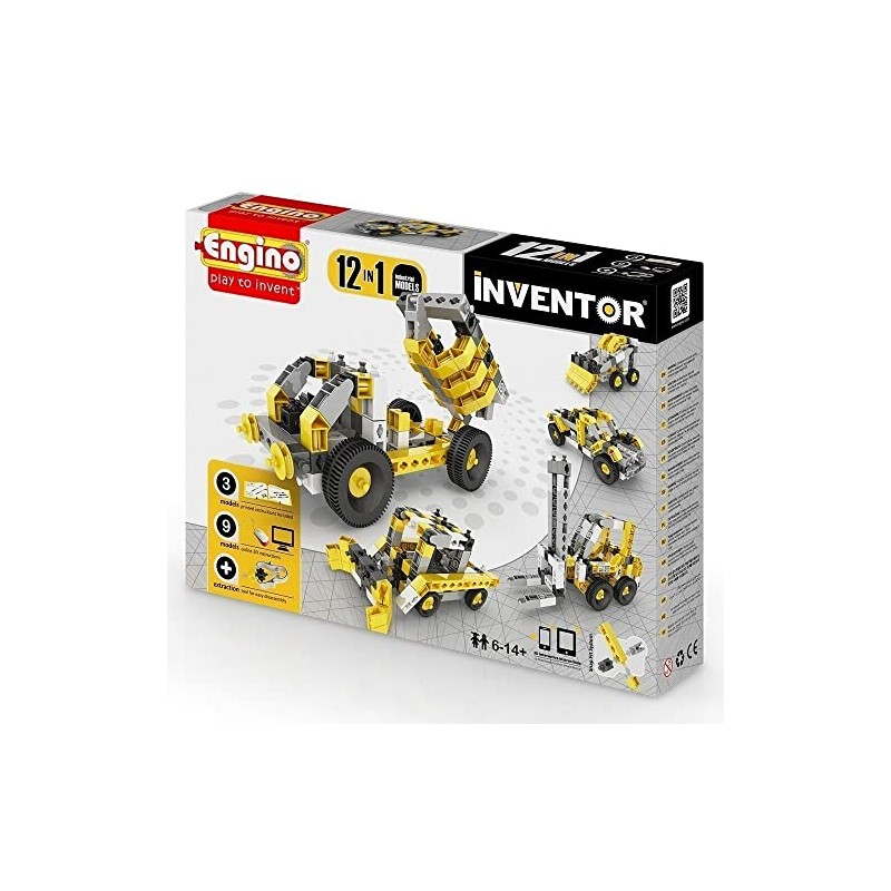 Engino 1234 Inventor 12-in-1 Industrial Models