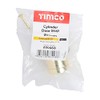 TIMCO Cylinder Door Stop - Polished Brass - Floor Mounted