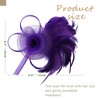 DRESHOW Fascinator Hats for Women Pillbox Hat with Veil Headband