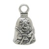 Guardian Bell Biker Cat Good Luck Bell w/Keyring & Black