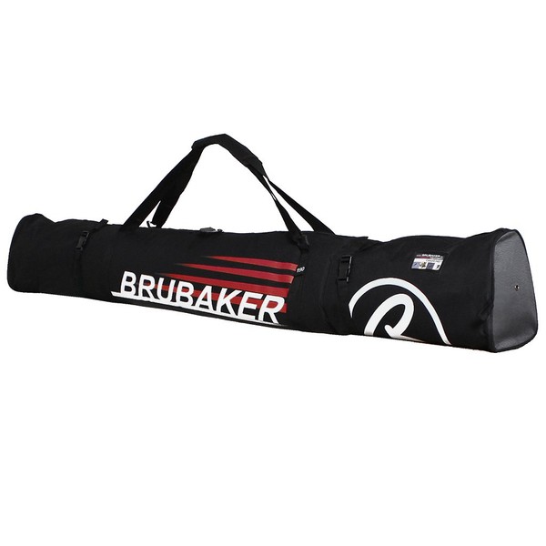 BRUBAKER Padded Ski Bag Skibag Carver Champion 190 cm / 74 3/4" Black Red