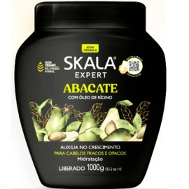 Mascara Skala Abacate Tratamiento De Aguacate Con Óleo De Ricino Para Cabello Débil y Opaco Vegano 1kg