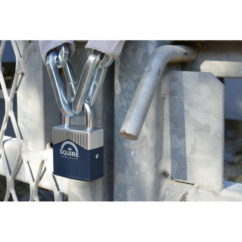 Henry Squire Warrior High-Security Open Shackle 5 Pin Cylinder Padlock,