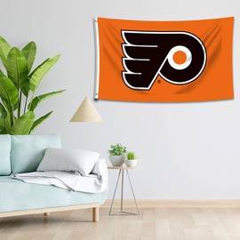 LCFHOME Philadelphia Flag Flyers banner Wall Hanging Flags with Reinforced Grommets(3x5ft,Double Sided,Durable 150D Polyester) for Man Cave Home Office Room Decor