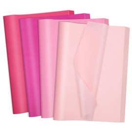 160 Sheets Pink Tissue Paper for Gift Bags 20 X 14 Inches Wrapping Tissue Paper Bulk for Crafts Party Graduate Mother's Day Decorations
