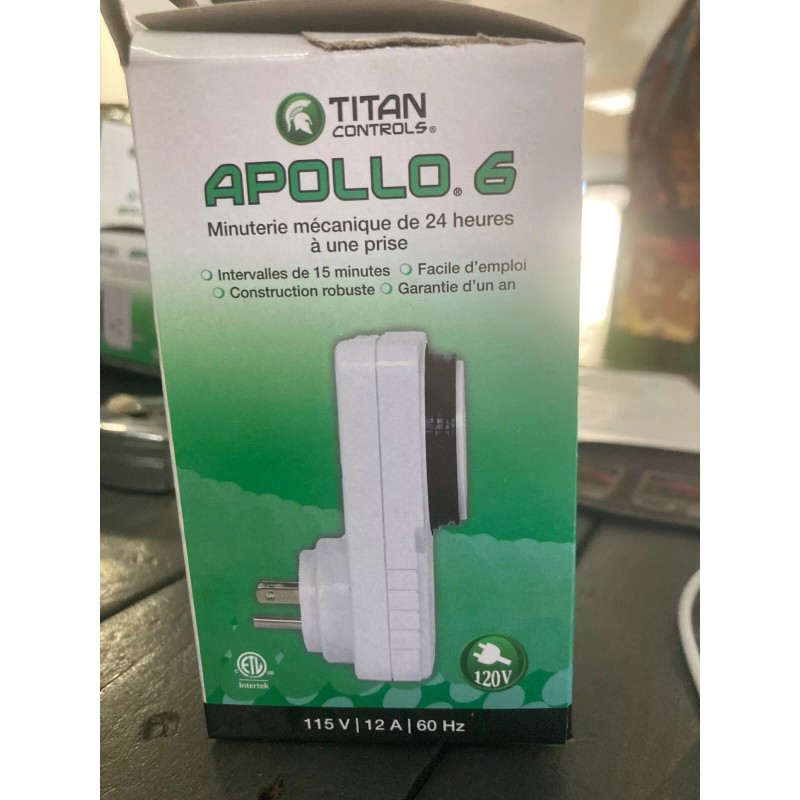 Titan Controls Apollo 6 One (1) Outlet 24 Hour Mechanical
