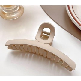 paquete de pinzas para el cabello grande y mediano para mujeres y niñas, color mate, diferentes formas (forma alargada)