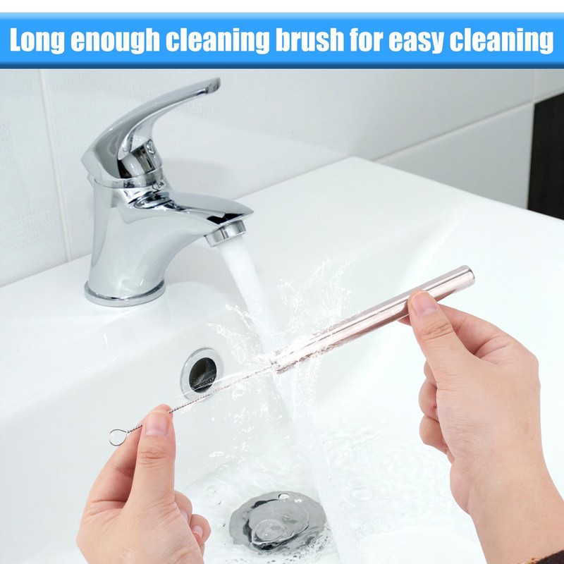 4pcs Metal Straw Replacement Compatible with Zak Designs Kelso 15oz