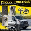 KUAFU 6Pcs Cargo D-Hooks Compatible with 2015-2024 Ford Transit-150 250
