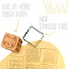 ScrapCooking 5124 Cat Wooden Baking Stamp with 1 Cookie &