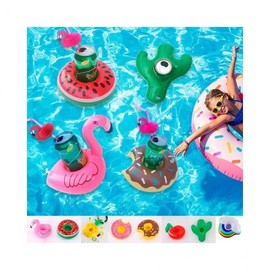 LuminaD Flamingo Pool Villa Water Play Mini Tube Cup Holder Option/01-Cup Tube-Flamingo