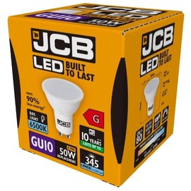 10x JCB 5w LED GU10 Reflector Lamp 100° 6500k Daylight 370lm (S10964)