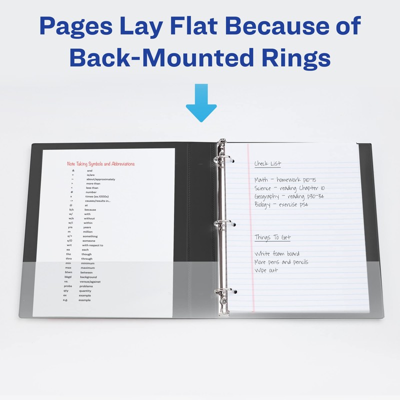 Avery Two-Tone Durable 3 Ring Binder, 1 Inch Slant Rings,
