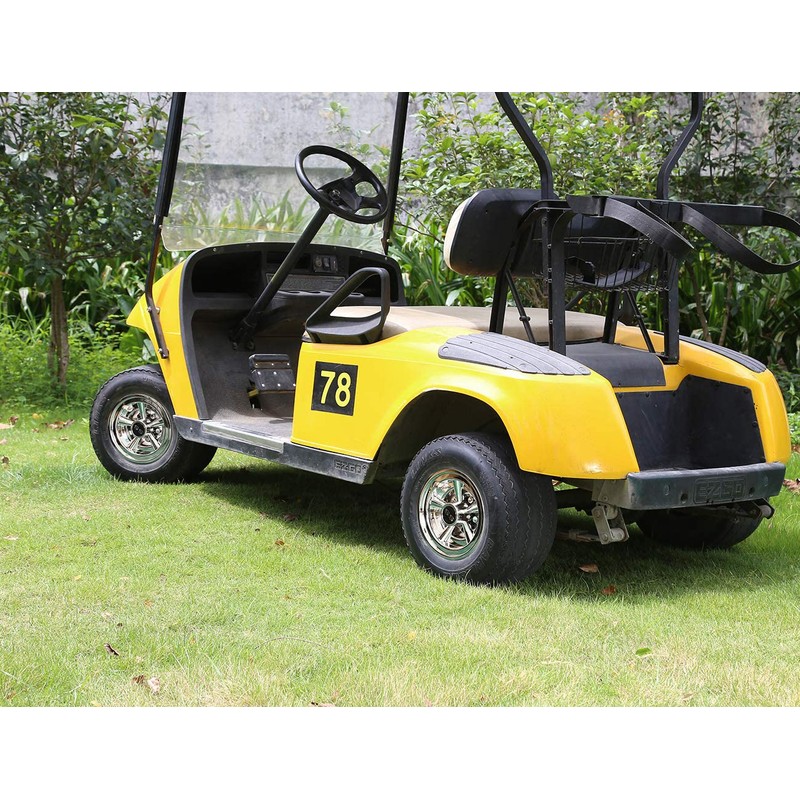 10L0L Golf Cart SS Wheel Covers Hub Caps for EZGO,
