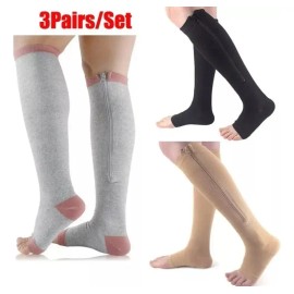 Y Kit De 3 Calcetines Con Cremallera Con Tratamiento De Alta