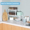2 Pack Expandable Kitchen Cabinet Shelves Organizers, Stackable Adjustable Small