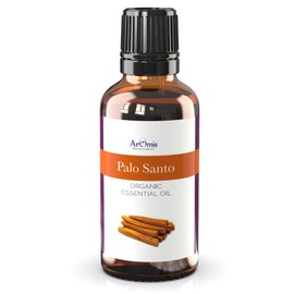 ArOmis Organic Palo Santo Essential Oil - USDA Cetified - 100% Pure Therapeutic Grade 30ml (1 Fl Oz) - Undiluted, Premium, Oils for Aromatherapy Diffuser