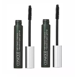 Clinique 2 Clinique High Impact Mascaras W/ Free Clinique Bag! 01 Black 7ml Full Size