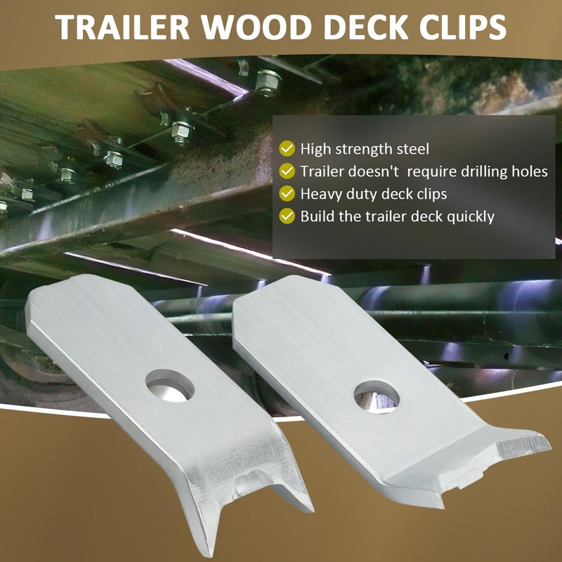 SAQXK 24pcs Trailer Wood Deck Clips Heavy Duty Floor Hold