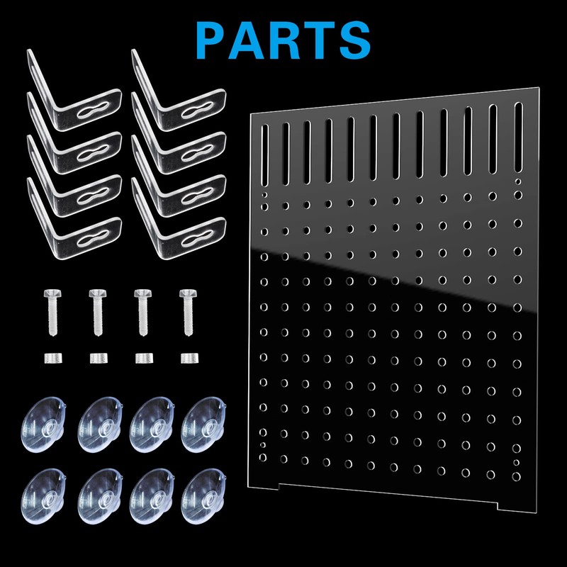 Acrylic Fish Tank Divider Aquarium Divider with 8 Suction Cups