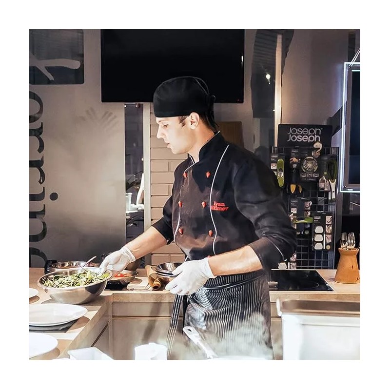 Clicmania Gorro D Cocinero Chef Ajustable Unisex Cofia Bandana Pañuelo