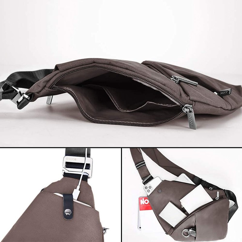 OSOCE Anti-Theft Waterproof Shoulder Backpack Sling Chest Crossbody Bag Cover