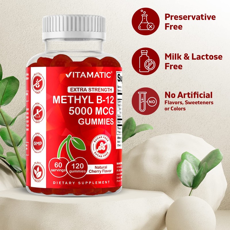 Vitamatic Vitamatic Extra Strength Vitamin B12 5000 mcg (Methyl B12)