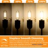 E12 Candelabra Edison Bulbs 60 Watt Equivalent, T6 6W Dimmable