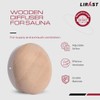 LIRAST 5 inch Resin Free Wood Diffuser - Round Sauna