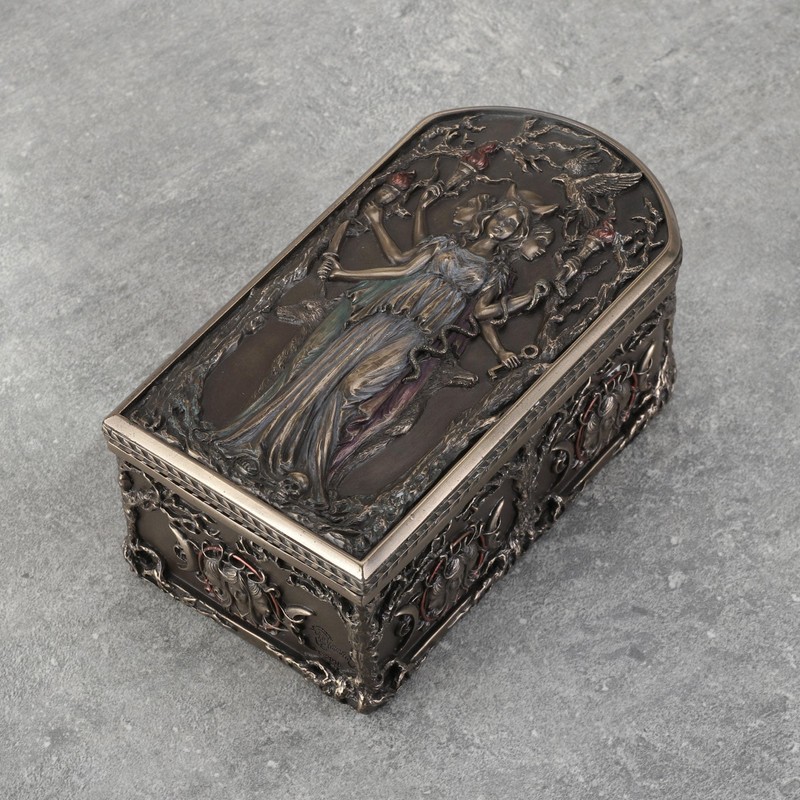 Veronese Design Hecate Triple Goddess Decorative Trinket Box