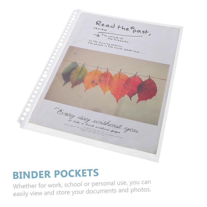 Operitacx 100pcs Inside Folder Packaging Sealable Binders Prongs Binder Document