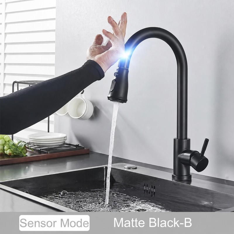 Touch Kitchen Faucet for Sink – Pull-Out Sprayer with 360°