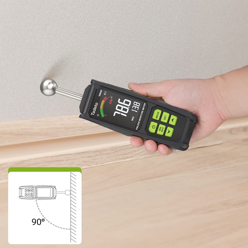 Moisture Meter, Tadeto Moisture Meter 20-40 mm Analysis Depth with